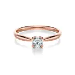 Pierścionek z diamentem różowe złoto AJPZ_114